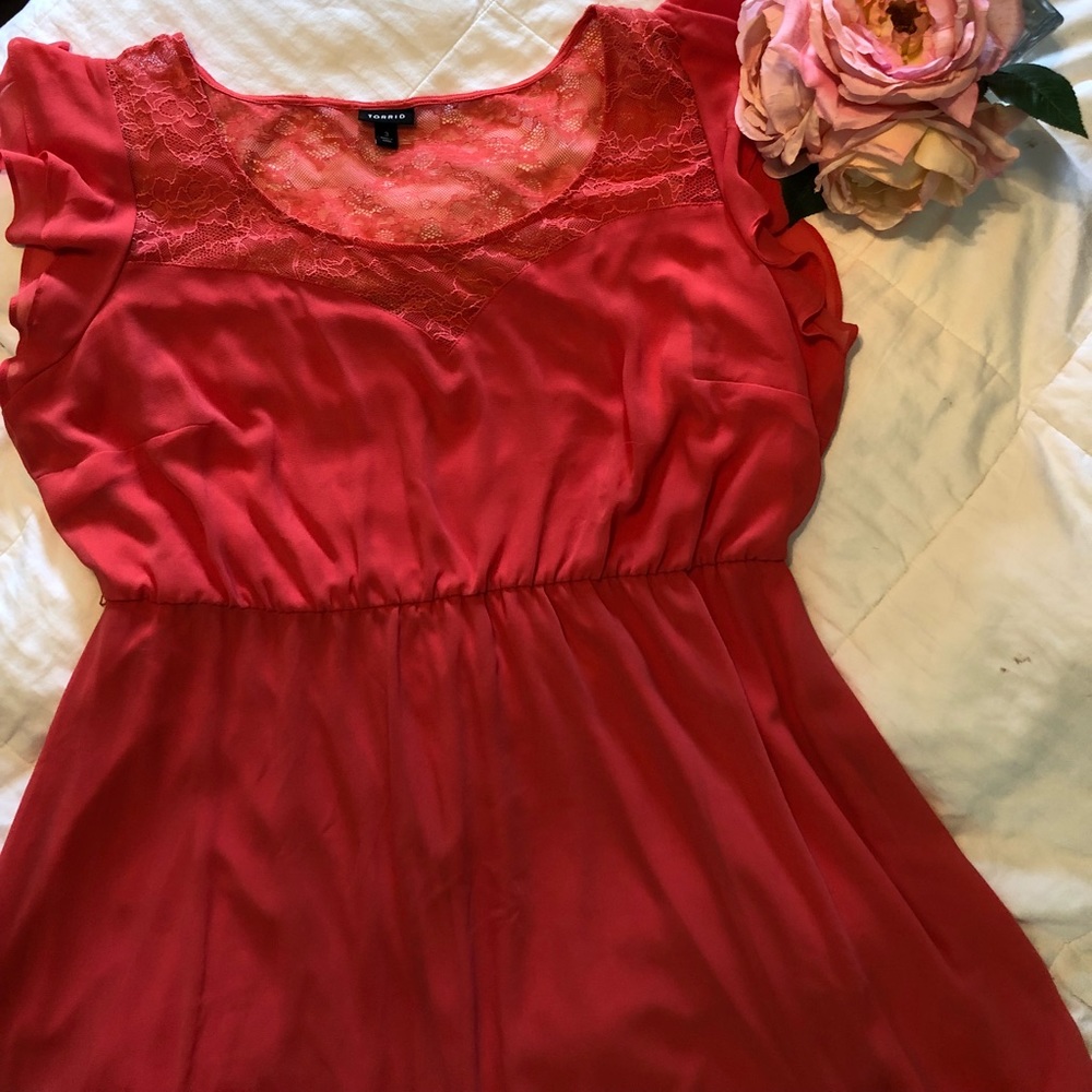 Coral dress